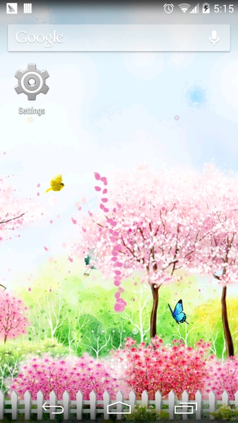 Bird tweet and fragrant flowers Lwp Free - Preview 1