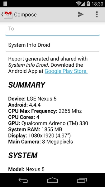 System Info Droid - Preview 1