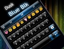 Emoji Keyboard Dusk Black Blue screenshot 1