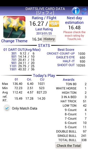 Dartslive Rating Check - Preview 2