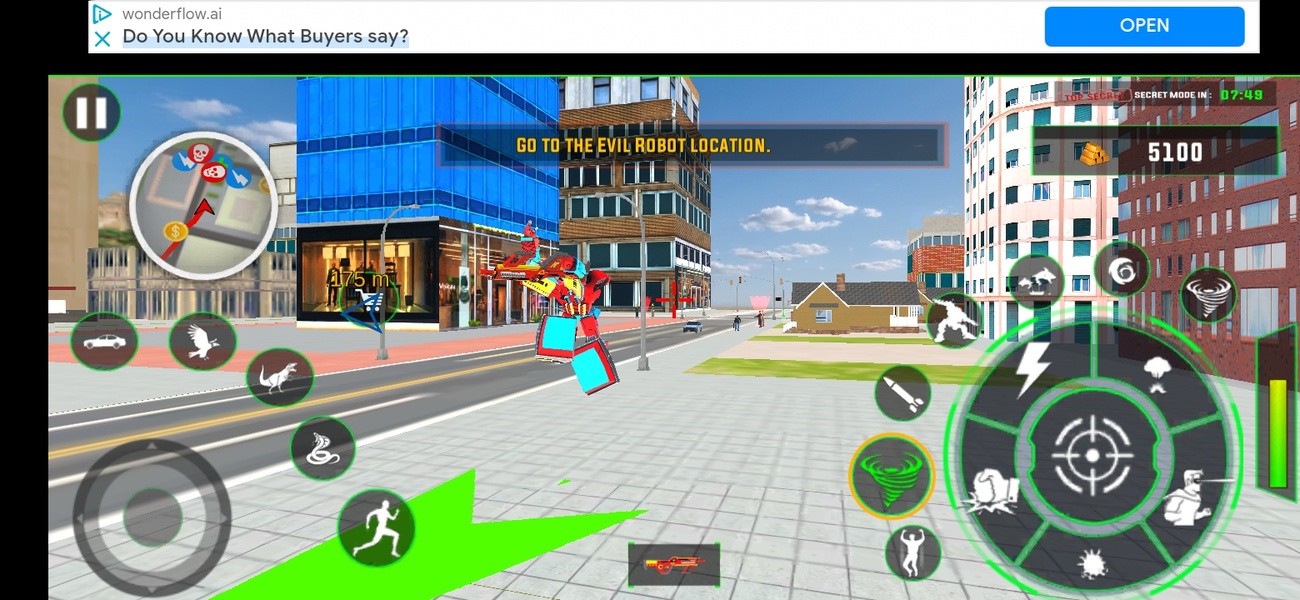 Flying Dino Transform Robot: Dinosaur Robot Games - Preview 1