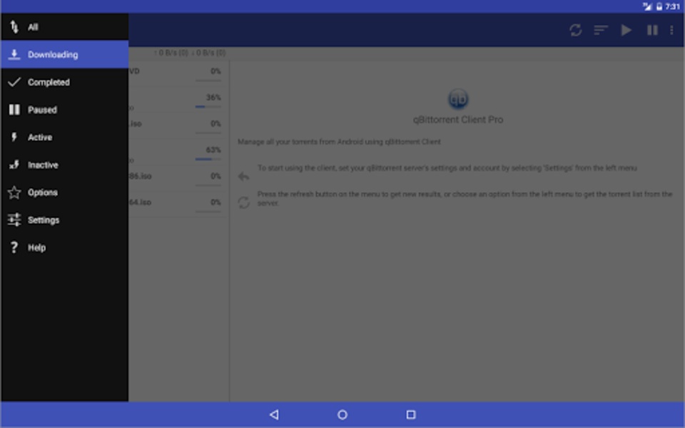 qBittorrent Client - Preview 5