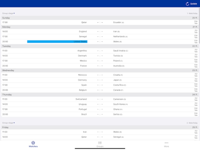 World Cup Fixtures 2022 - Football Live Scores - Qatar - Preview 1