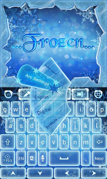 Frozen GO Keyboard Theme - Preview 4