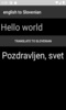 english to Slovenian translator screenshot 4