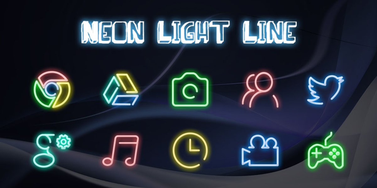 Neon Light Line Theme - Preview 4