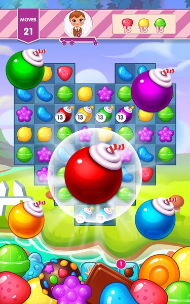 Sweet Day 2 - Adventure Jelly Puzzle Match 3 Game - Preview 3