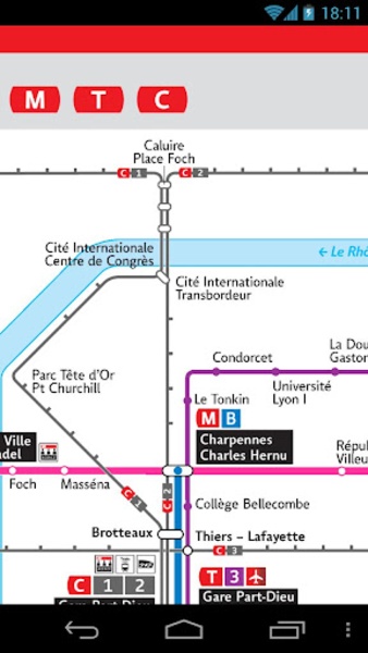Lyon Transport Map - Preview 3