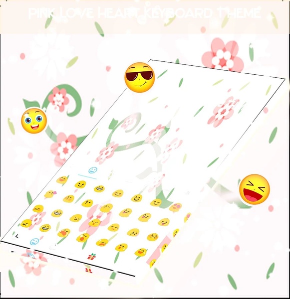 Pink Love Keyboard GO App - Preview 4