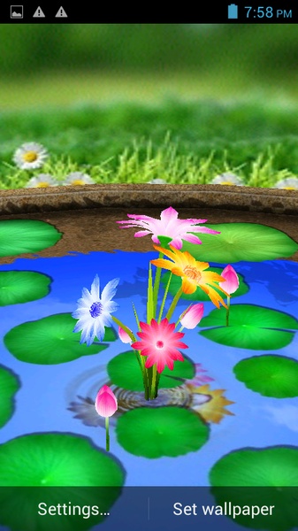 3D Flower Touch Live Wallpaper - Preview 4