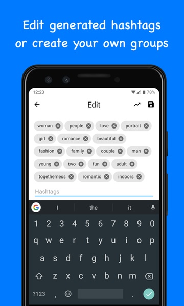Hashtagger - AI Powered Hashtag generator - Preview 2