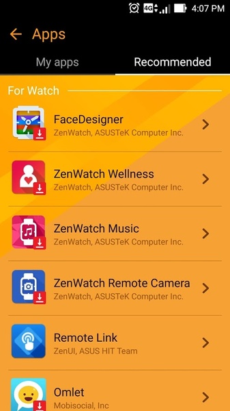 ZenWatch Manager Android APK Uptodown