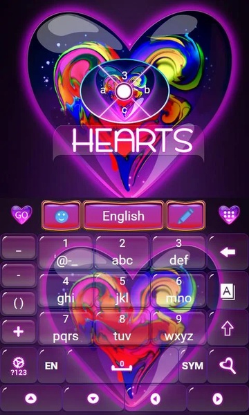 Hearts Keyboard Theme - Preview 1