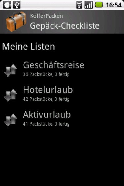 LuggageChecklist - Preview 3