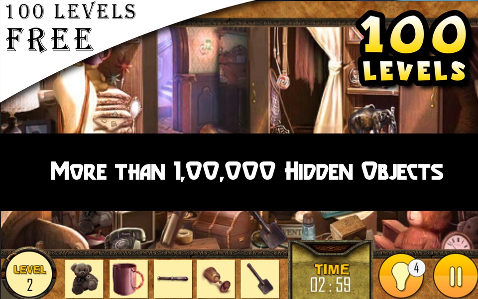 Hidden Object Game : 100 Levels of Challenge - Preview 5