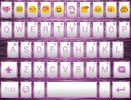 Frame WhitePink Emoji Keyboard screenshot 2