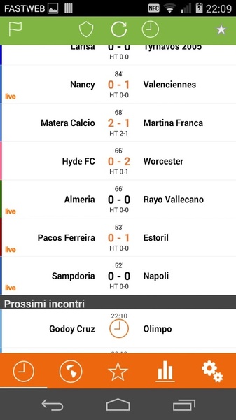 Futbol 24, app risultati calcio in diretta