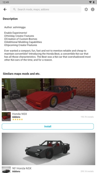 Mods Cars for Minecraft PE 1.1.500049 Monitor Shots 3