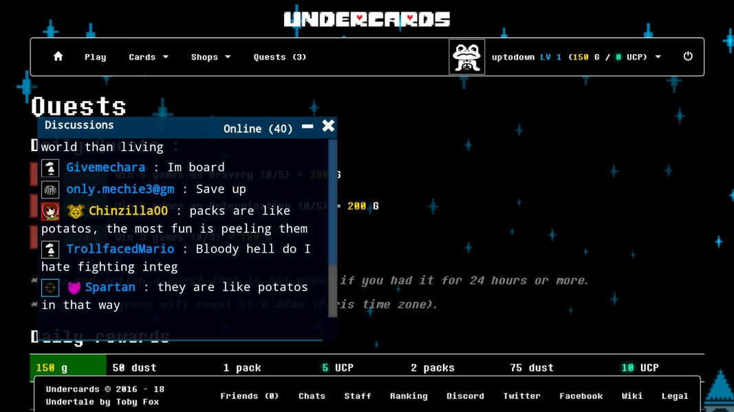 🔥 Download Undercards 1.1.2 APK . Card strategy based on Undertale 