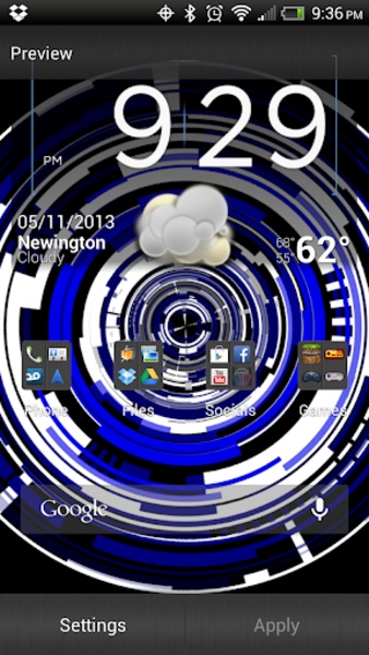 Tech Rings 2 Live Wallpaper - Preview 1