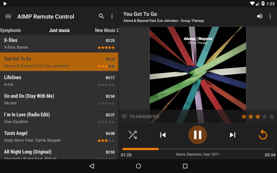 AIMP Remote Control - Preview 2