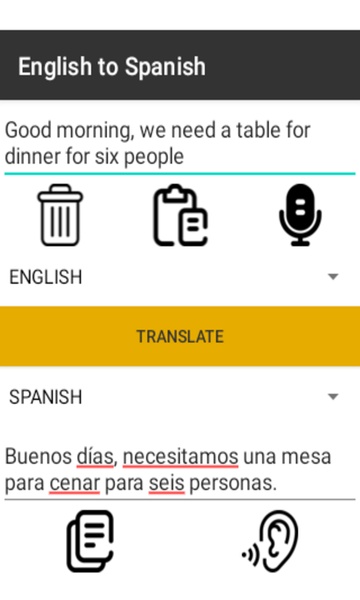 English to Spanish - Preview 1