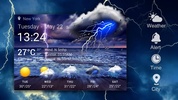 Glitter Gold Live Weather HD screenshot 14