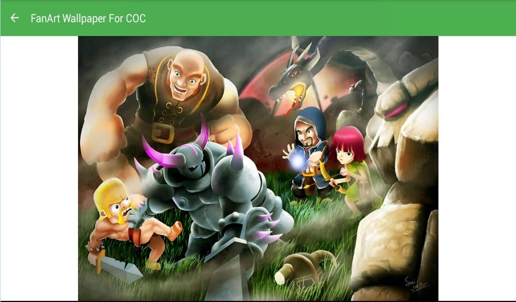 FanArt Wallpaper For COC - Preview 1