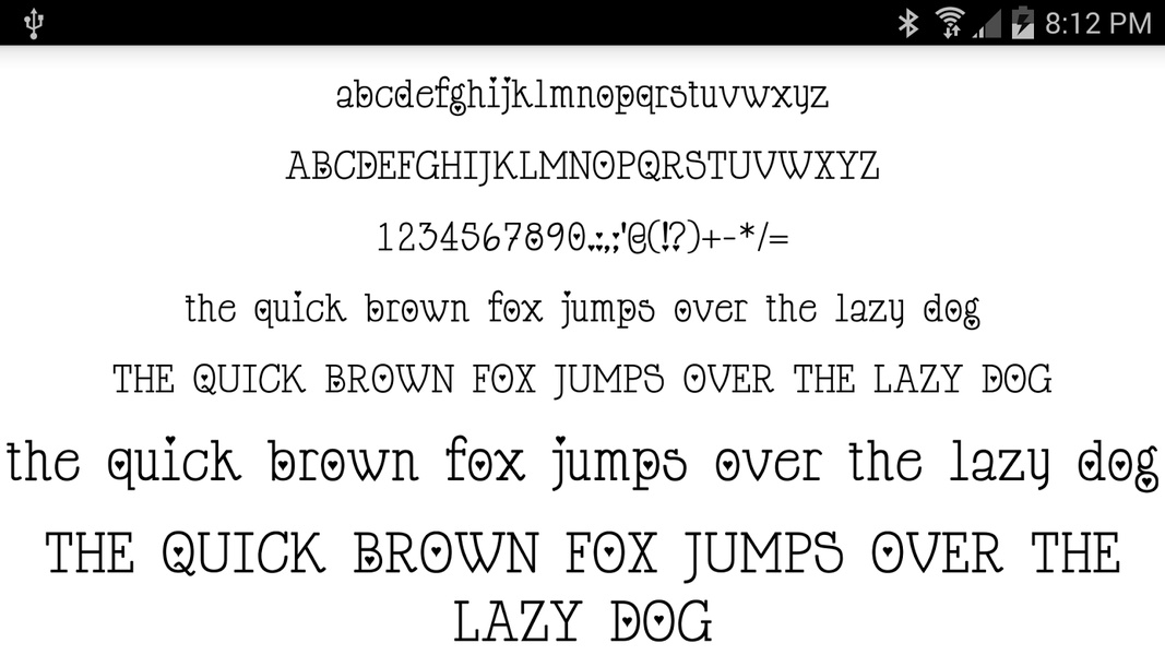 Hearts Fonts 50 - Preview 6