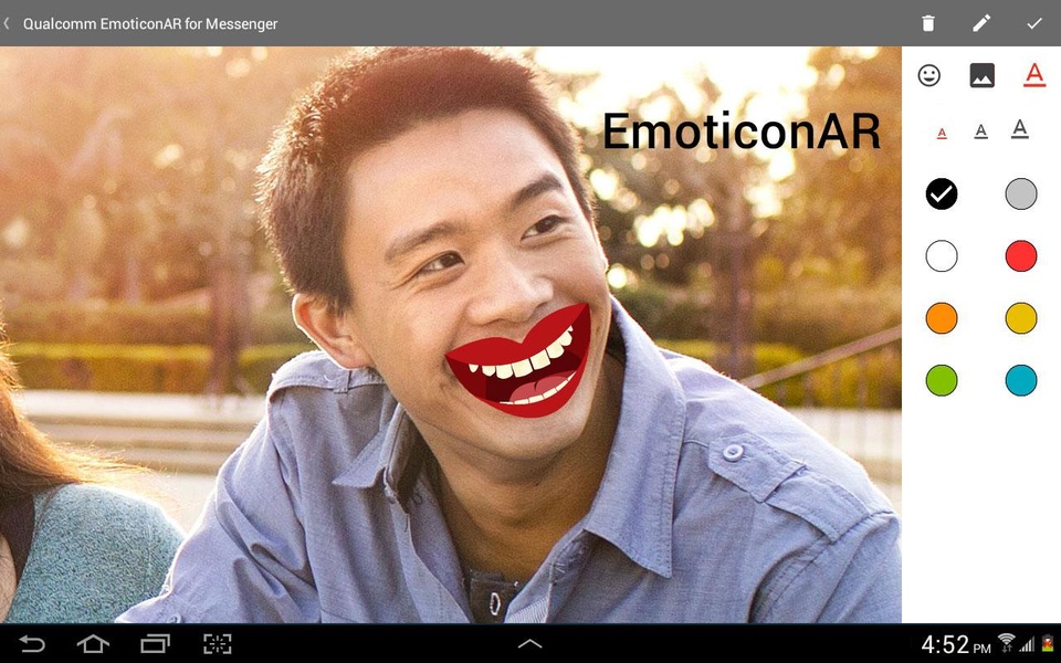 Qualcomm EmoticonAR for Messenger - Preview 1