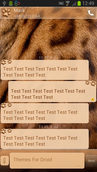 GO SMS Pro Sweet Cool Strips - Preview 3