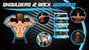 Shoulder Workout & Back Workout : 30 Day Challenge screenshot 1