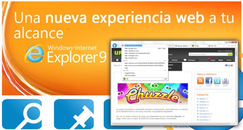 다운로드 Internet Explorer 9 (64 bits)