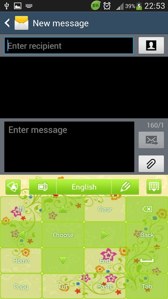 GO Keyboard Green Power Theme - Preview 6