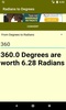 Converter Radians to Degrees screenshot 1