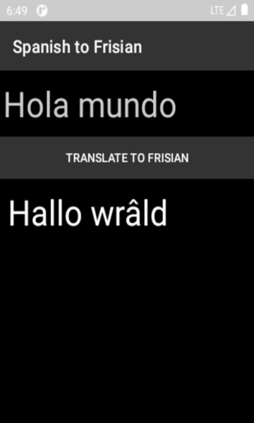 Spanish to Frisian Translator - Preview 4