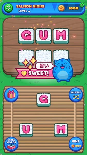 Sushi Cat: Word Search Game - Preview 3