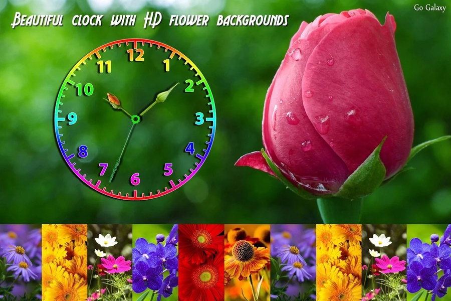 Flower Clock Live Wallpaper - Preview 2