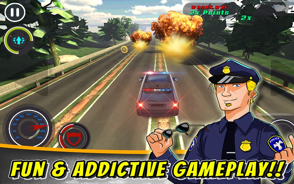 uiser Car Chase- The Wild 3D Cop Cruiser Car Chase - Preview 1