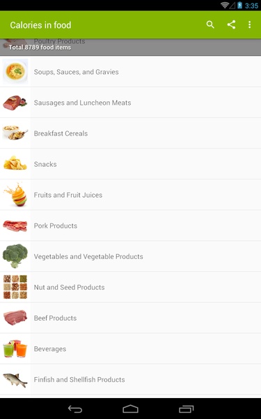 Calories in food - Preview 2