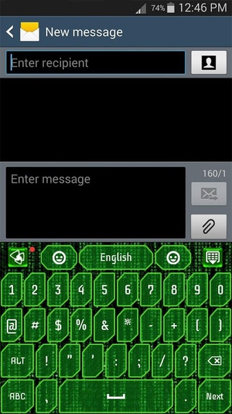 GO Keyboard Hacker Theme - Preview 5