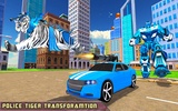 Tiger Robot Police Car Games screenshot 14