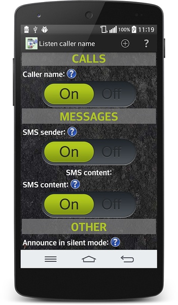 Listen caller name - Preview 2