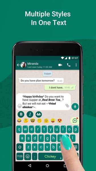 Clickey Keyboard - Transparent Keyboard - Preview 1