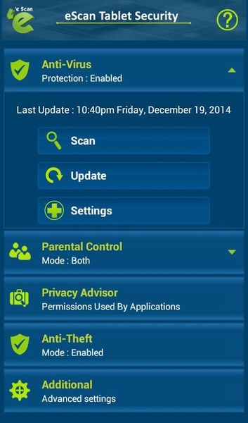 eScan Tablet Security - Preview 17
