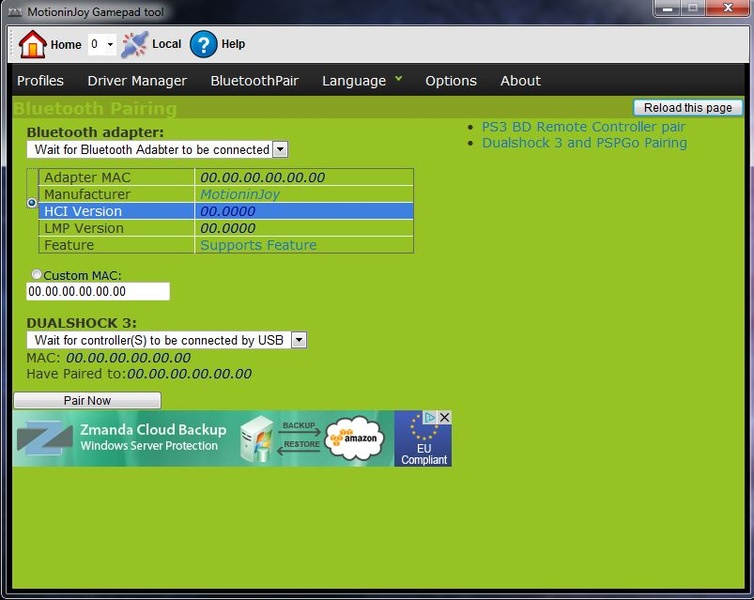 Hviske Mange farlige situationer vest MotioninJoy for Windows - Download it from Uptodown for free