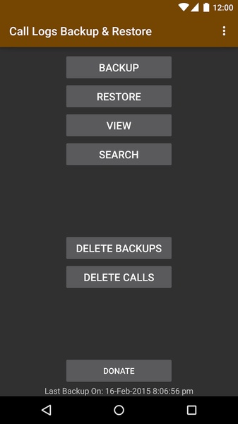 Call Logs Backup & Restore - Preview 3