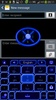 GO Keyboard Blue Neon Theme screenshot 2