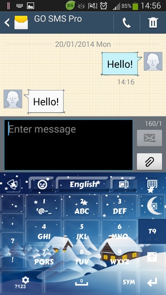 GO Keyboard Winter Theme - Preview 6