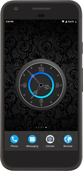 Black Clock Live Wallpaper - Preview 2
